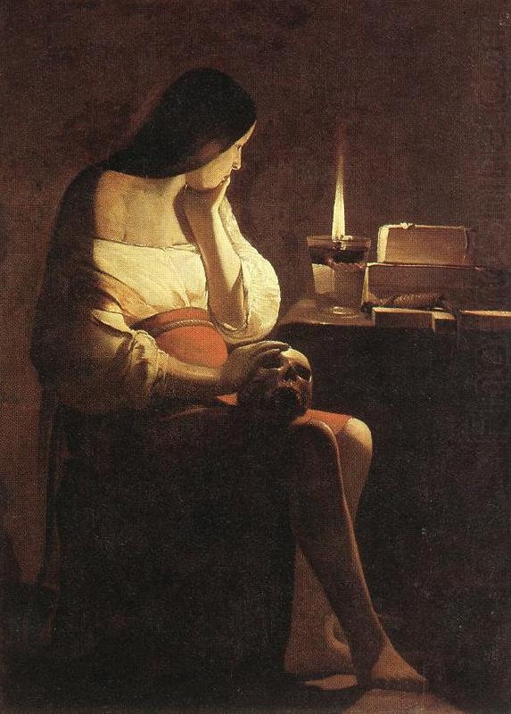 LA TOUR, Georges de Magdalen with the Smoking Flame f china oil painting image